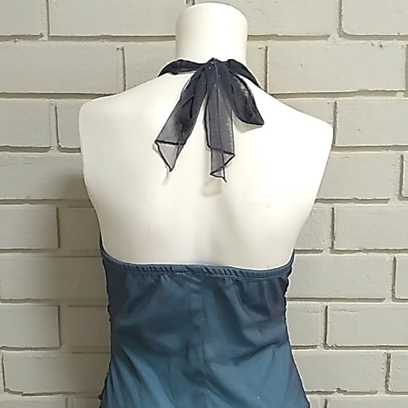 Speechless Formal Blue sheer Sparlke Dress. Size Medium - Picture 9 of 13